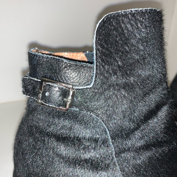 Jeffrey Campbell LETO Pony Hair Boot Clear Heel 7 - Picture 4 of 8